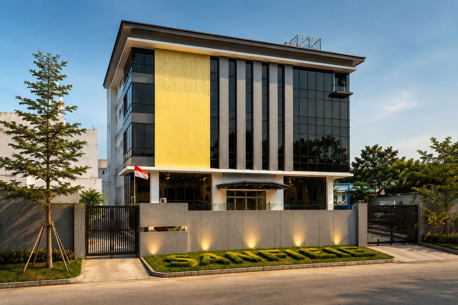 Production and warehouse buildings at the Cikupa site